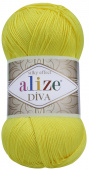 Турецкая пряжа Ализе DIVA SILK EFFECT 110 лимон